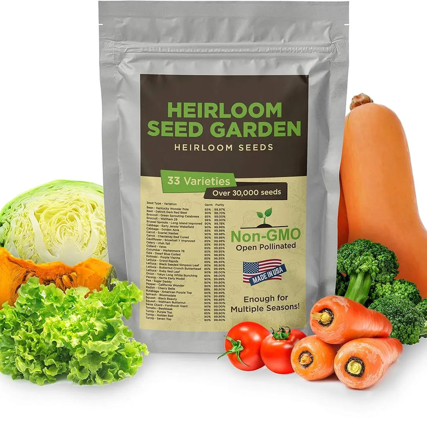 The 33-Pack Heirloom Seed Bank