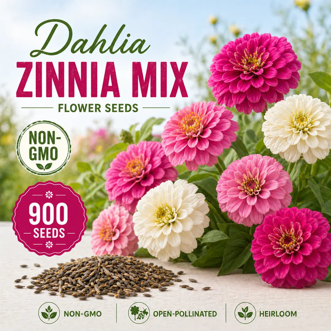 Dahlia Zinnia Flower Mix Seeds