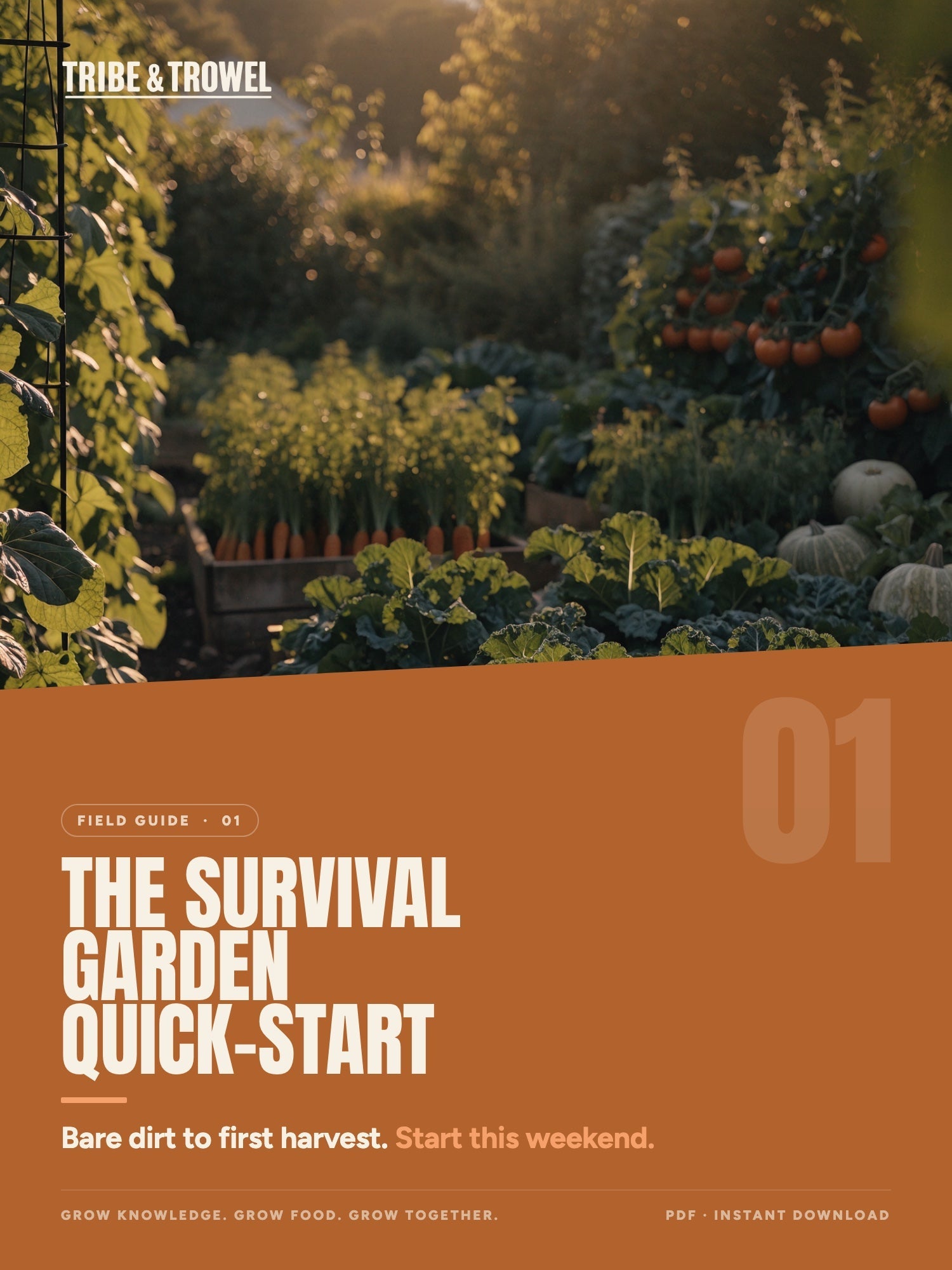 Included: The Survival Garden Quick-Start field guide